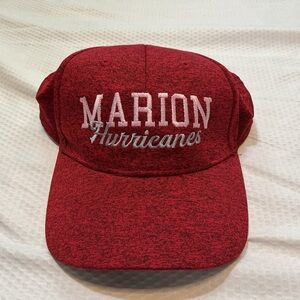 Zephyr Red Heathered Baseball Hat with Embroidered Team Name
